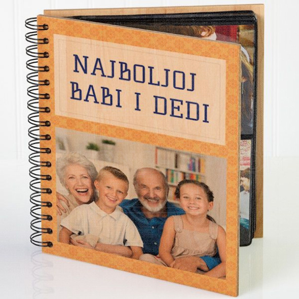 Najboljoj babi i dedi poklon album za slike