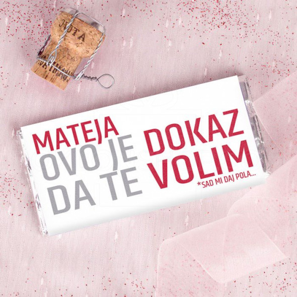 Dokaz ljubavi poklon čokolada