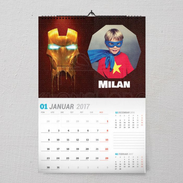 Moj Iron Man poklon kalendar za dečaka