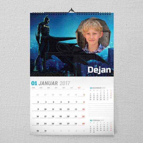Betman poklon kalendar za dečaka
