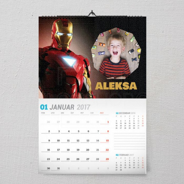 Moj Iron man poklon kalendar za dečaka