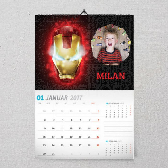 Neverovatni Iron man poklon kalendar za dečaka