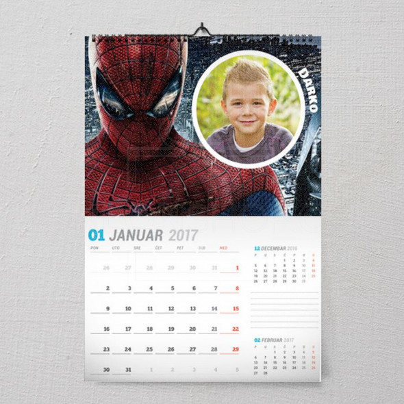 Spiderman poklon kalendar za dečaka