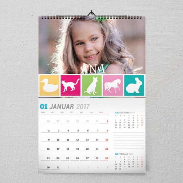 Životinjice poklon kalendar za dete