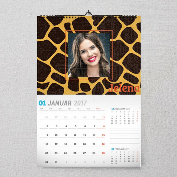 U leopardovom stilu poklon kalendar za devojku
