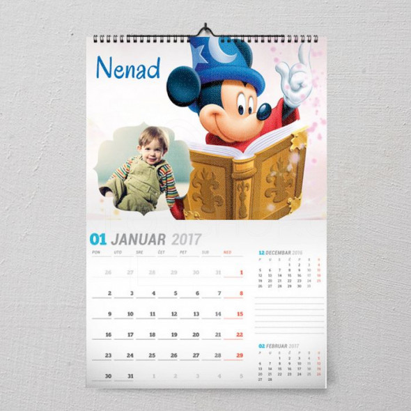 Miki čarobnjak poklon kalendar za dete