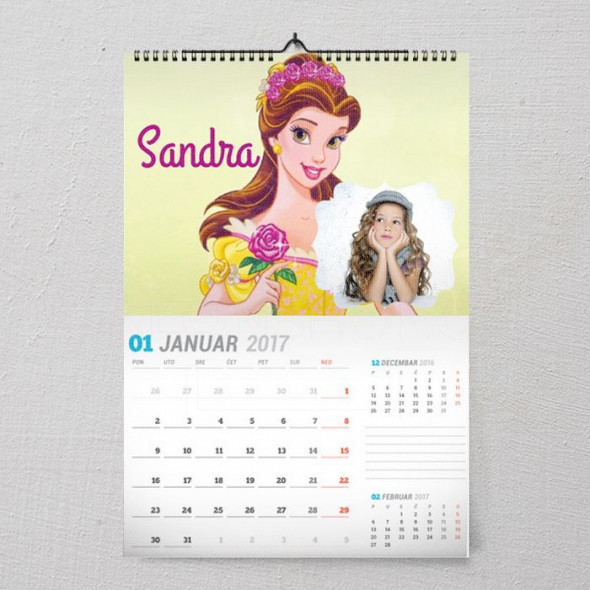 Lepotica poklon kalendar za devojčice