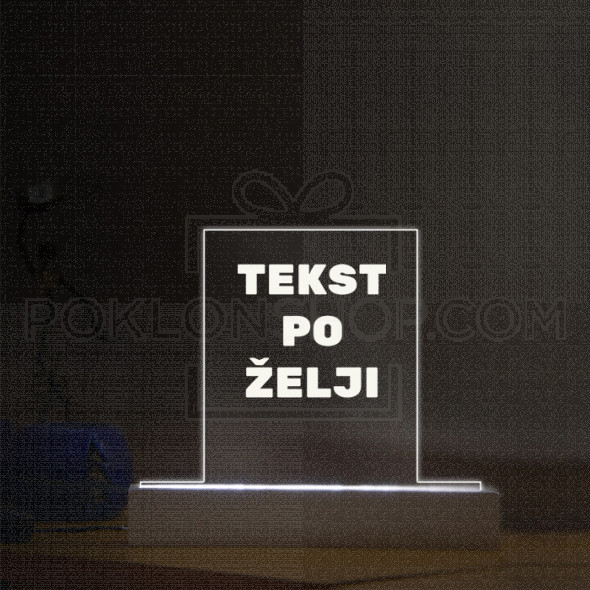 Tekst po želji poklon lampa