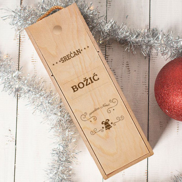 Srećan Božić vama želimo poklon kutija za vino