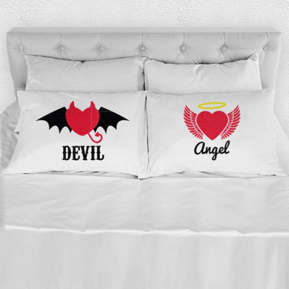 Đavo i Anđeo poklon jastučnice