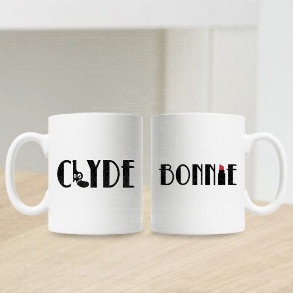 Bonnie i Clyde poklon šolje