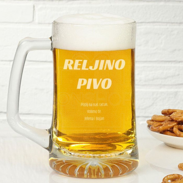 Personalizovano pivo poklon čaša za pivo