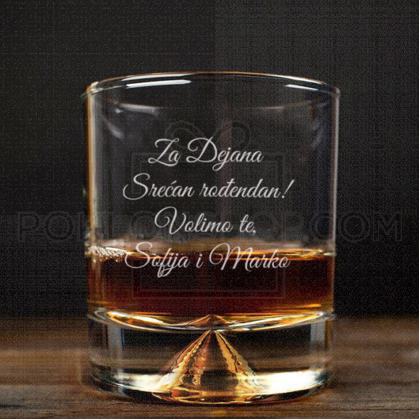Srećan rođendan poklon čaša za viski
