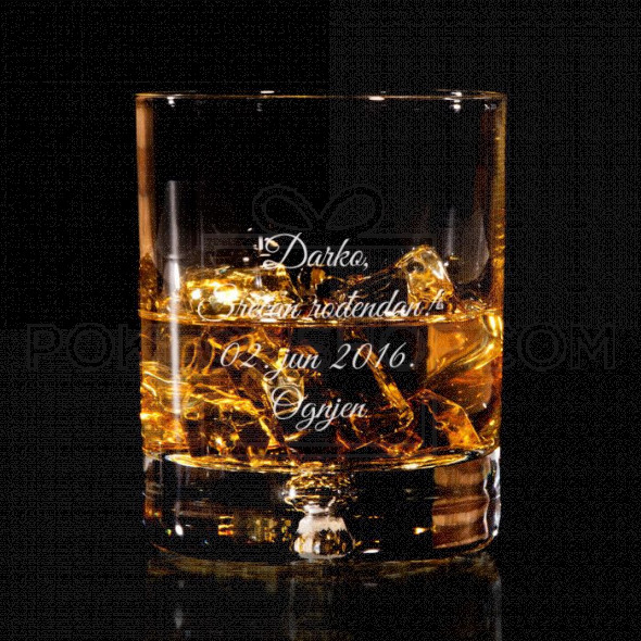 Srećan rođendan poklon čaša za viski
