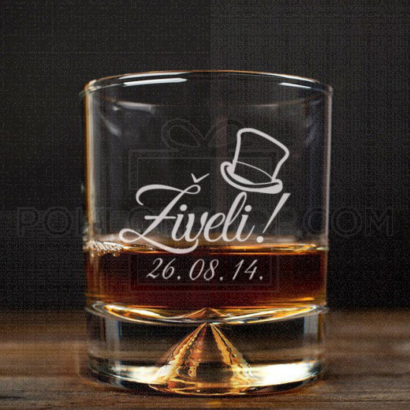 Živeli poklon čaša za viski