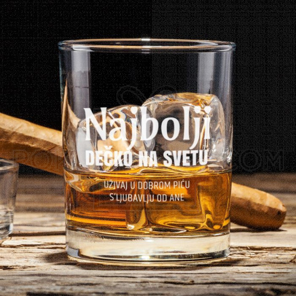 Najbolji dečko poklon čaša za viski