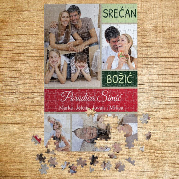 Poklon puzzle Božićni kolaž