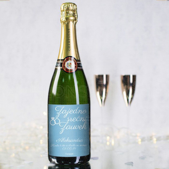 Srećni zajedno  poklon šampanjac