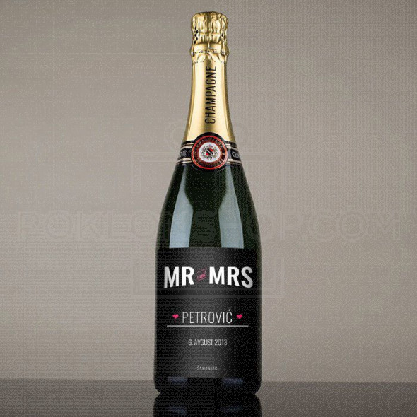 Gospodin i gospođa  poklon šampanjac