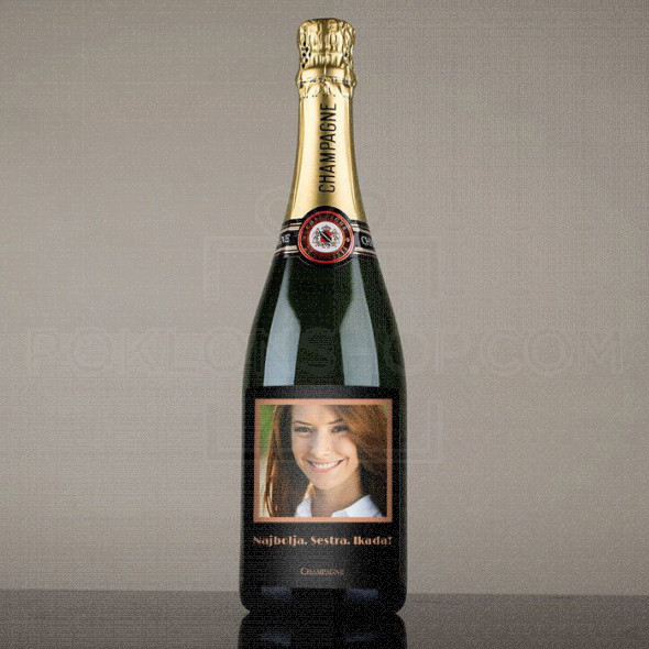 Za najbolju sestru  poklon šampanjac