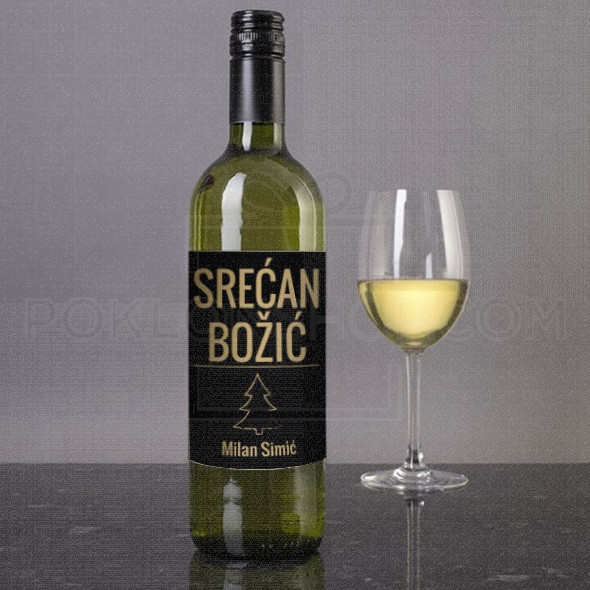 Srećan Božić zeli vam poklon vino