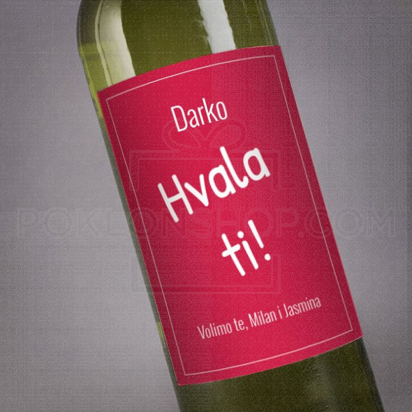 Hvala ti poklon vino