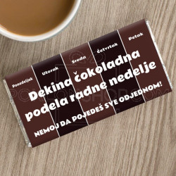 Dekina čokoladna podela radne nedelje poklon čokolada