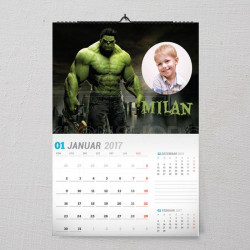 Neverovatni Hulk poklon kalendar za dečaka
