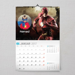 Flash Gordon poklon kalendar za dečaka