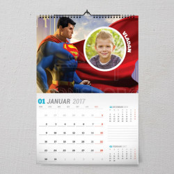 Superman u akciji poklon kalendar za dečaka