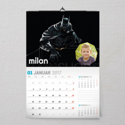 Superheroj Batman poklon kalendar za dečaka