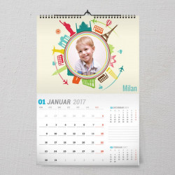 Moja putovanja poklon kalendar