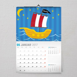 Moj brodić poklon kalendar za dečaka