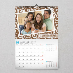 Porodična uspomena poklon kalendar