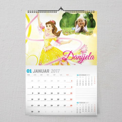 Princeza Bella poklon kalendar za devojčicu