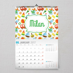 Autići poklon kalendar za dečake