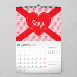 Ime u srcu poklon kalendar