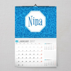 Plavi poklon kalendar