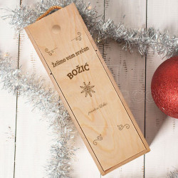 Srećan Božić od naše porodice poklon kutija za vino