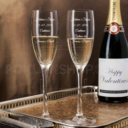 Čestitke poklon čaša za šampanjac