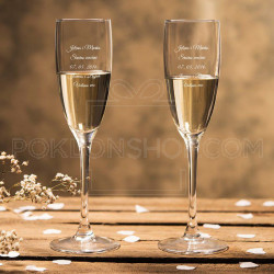 Čestitke za venčanje poklon čaša za šampanjac