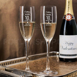 Čestitke za godišnjicu poklon čaša za šampanjac
