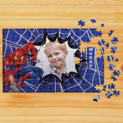 Poklon puzzle Spiderman plava podloga