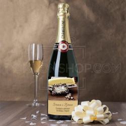 Venčanje sa objavom poklon šampanjac
