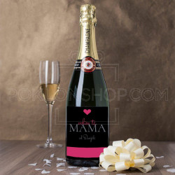 Mama volim te  poklon šampanjac