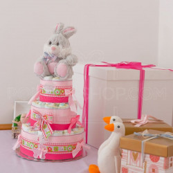Sivi zekan poklon torta od pelena