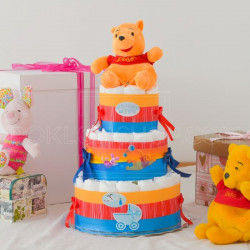 Winnie Pooh poklon torta od pelena
