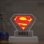 Supermen logo poklon lampa