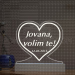 Volim te poklon lampa