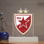 Crvena zvezda grb poklon lampa